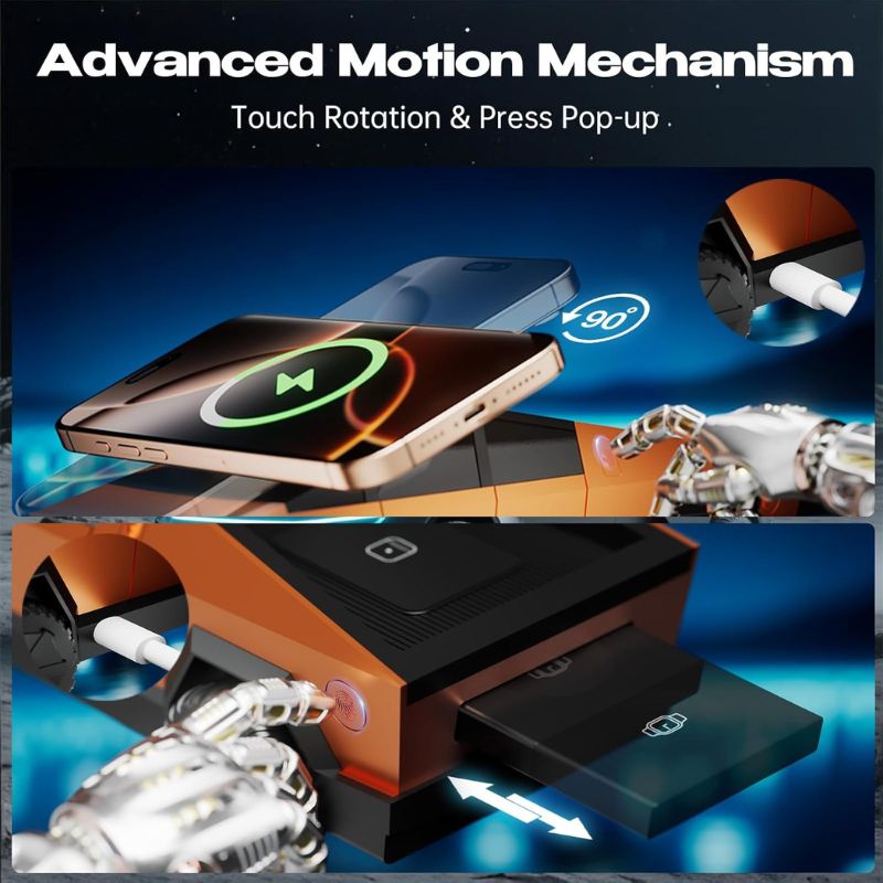 CyberDock 3-in-1 Wireless Charging Station for iPhone with Car Model 1:25 Scale