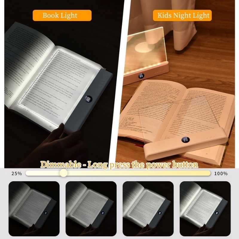 Rechargeable LED Book Light – Dimmable Reading Lamp for Night & Travel